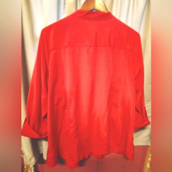 Essentials Red Tunic Top - Picture 5 of 5